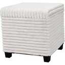 White Pouf Ottoman, fuzzy, stool Seating, 18in x18in x17.5in
Dual-layer support poofy pouf with soft chunk-foam top & firm foam base. Ideal floor foot stool & seating for living room