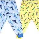 MOEMOE BABY Waterproof Diaper Pants for Potty Training 2 Packs Nighttime Diaper Short for Toddler Boys and Girls (3-5T, Dino)