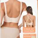Easybunny Jelly Bras for Women No Underwire Wireless Bra Seamless Bralettes Buttery Smoothing Everyday Sports Bra-Nude,XL (XL)