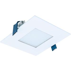 HALO 4 inch Square Recessed LED Ceiling & Shower Light  Canless Ultra Thin Downlight  3000K -White