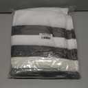 RunNico Black & White Striped Gossamer Roll, Halloween Gossamer Table Decor