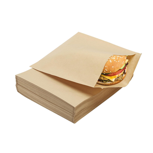 200 Pcs Paper Sandwich Bags 7.9 x 8.6 Inch Greaseproof Wax-lined Brown Lunch Bag Bakery Bags for Cookies Sandwich Snacks Popcorn Doughnut