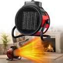 Saker Powerful Portable Heating Cannon,High Power Ceramic Space Heater, 3000W Fast Heating with Adjustable Thermostat for Large Room, Quiet Oscillation & Overheat Protection