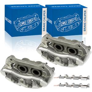 Disc Brake Caliper Front Pair Compatible with 2012-2020 Ford F-150 2011-2013 Ford Lobo 6.2L 2015-2020 Ford Lobo 3.5L 5.0L Brake Caliper Assembly 18B5405 18B5404