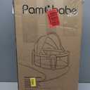 Pamo babe Portable Bassinet and Play Space Baby Dome with Toys and Canopy Travel Crib for Newborn (Deepgrey)