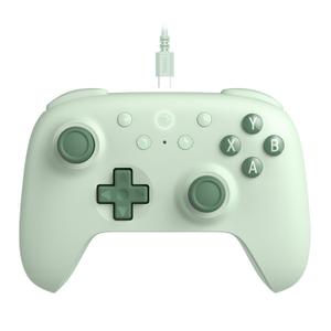 8BitDo Ultimate 2C Wired Controller for Windows PC and Android, with 1000Hz Polling Rate, Hall Effect Joysticks and Hall Triggers, and Remappable L4/R4 Bumpers (Green)