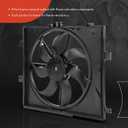 A-Premium Engine Radiator Cooling Fan Assembly Compatible with Select Nissan Models - Versa 2012-2019, Versa Note 2014-2017, Micra 2015-2019