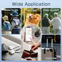 Air-Tags-2 Pack, Smart Air Tracker Tag, Bluetooth Tracker for Apple Find My (iOS Only), Waterproof Key Finder Tracking Device for Kids Keys Luggage Bags Wallets Pets and More - Black&White