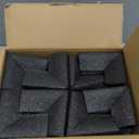 24Pcs Foam Protection Corner for Mirror TV Picture Frame,Packing Foam Corner Protectors for Shipping Moving,Edge Protection for Packing Fragile Artwork(Black)