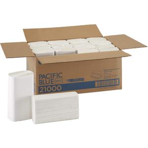 Pacific Blue Select Multifold Premium 2-Ply Paper Towels (Previously Branded Signature) by GP PRO (Georgia-Pacific), White, 21000, 125 Paper Towels Per Pack, 16 Packs Per Case