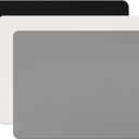 Gartful 3Pack Silicone Sheet for Crafts, Resin Jewelry Casting Molds Mat, Food Grade Silicone Placemat, Multipurpose Table Protector, Nonstick Nonskid Heat-Resistant, Black&Gray&Beige (15.7x11.8inch) (3pcs - 40 x 30cm x 0.8mm)
