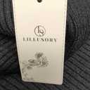 LILLUSORY women chunky sweater, black , size m