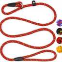 Red Brand 5 FT Adjustable Nylon Dog Rope Leash for Small Medium Dogs 10-80 lb Walking