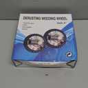 Linkhood 8 Inch Steel Wire Brush Cutter Trimmer Head, Unbreakable Replacement Garden Grass Weed Brush Cutting Head for Rust Removal, Paving Stone, Pavement Joints or Driveway, with Adapter Kit