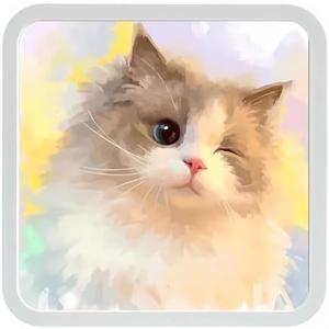 AOPALE Bathroom Decor Towel Racks for Bathroom Foldable Towel Storage Organizer Lavatory Wall Mounted (Ragdoll Cat)