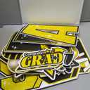 15 PCS Graduation Yard Signs Class of 2026 Decorations, 2026 Graduation Decorations - Large 4FT Tall Congrats Grad Lawn Sign Set with H-Stake & Fiberglass Rods, Waterproof Outdoor & Indoor Graduation Party Decor, Black and Gold