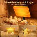Chick Brooder Plate - Energy Efficient Chick Heating Plate with Adjustable Height and Angle, 50-158F Digital Temp Control for Winter Chicken Coop, Brooder Box, Ducklings