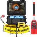 Anysun Sewer Camera with Locator, Self Leveling, Distance Counter, 7MM Thicker Cable, 165Ft/50M Pipe Inspection Cameras with 9'' 1080P Monitor, Video Drain Camera IP68 Industrial Borescope Snake, 32GB