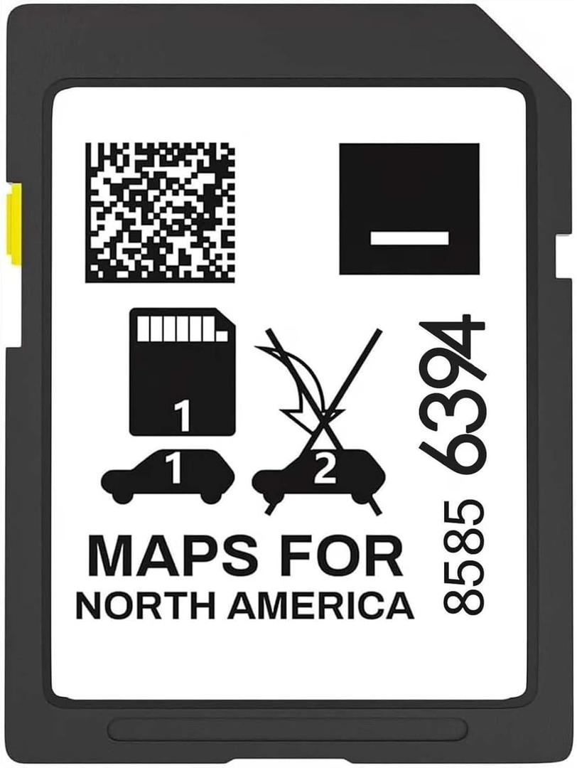 2024 GM Navigation SD Card 85856394 Update for 2019-2024 Enclave Envision Encore Equinox XT5 Escalade Colorado Silverado Tahoe Volt Canyon Sierra Acadia, USA Canada Mexico Maps