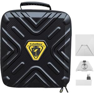 Starlink Mini Carry Case - Protective Waterproof Storage Bag Pouch for SpaceX Starlink Mini Dish, Travel-Friendly Design with Handle, Perfect for RV, Van, Camping & Outdoor Use (PU Black)