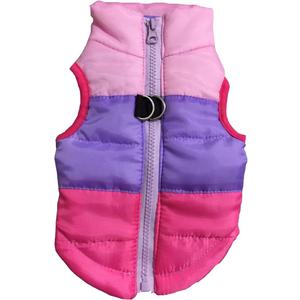 Pet Puffer Zipper Quilted Vest Coat Cold Weather Dog Jacket for Dogs Cats M