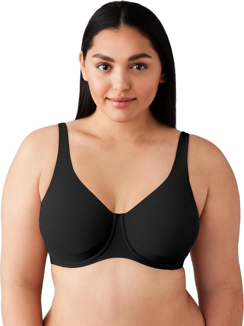 Wacoal Women's Pendulous Shape Revelation Full Figure Underwire Bra (36DDD, Black)