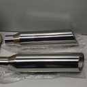 LCGP 2.5 Inch Inlet Exhaust Tip,2.5" Inlet x 4" Outlet x 18" Overall Length Weld On Universal Stainless Steel Polished Diesel Exhaust Tailpipe Tip 2 Pcs