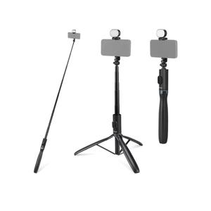 NEEWER Entry Level Version Selfie Stick Tripod with Light & Remote Compatible with iPhone Samsung Android, 67" Extendable Portable Travel Cell Phone Holder Stand for Video Recording Filming, PA987