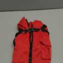 Dog Winter Coat with Harness Built-in | Waterproof Dog Jacket with Zipper & Fleece Lining | Reflective Cold Weather Coat for Small Medium Large Dogs (Red)