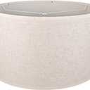 Line Lamp Shades, Assembly Required Large Drum Lampshade 18" Top x 18" Bottom x 12" High, Replacement Lamp Shades for Table Lamps, Floor Lamps, Spider Fitter