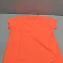 ZDC Girls Athletic Yoga Shirts Summer Short Sleeve Quick Dry Crop Tops Basic Gym Tees, 13-14 Years Bright Orange