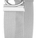 3 x Magnetic Mesh Metal Band Compatible with Apple Watch 10, Dressy C Shaped Buckle Milanese Bracelet Stainless Steel Adjustable Strap Replacement for Apple Ultra Series 9/8/7/6/5/4/3/2/1/SE Women Men
