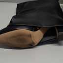 Synchoiss Womens Knee High Boots Wide Calf Chunky High Heel Boots Fashion Fold Over Boot Pointed Toe Winter Fall Tall Boots for Women Pull on Trendy, 8.5