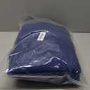 Amazon Basics 6 Piece Oversized Fade resistant Towel set, 100% Cotton towels for bathroom, soft and absorbent, 2 Bath Towels, 2 Hand Towels and 2 Washcloths bathroom towel set, Navy Blue