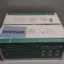 White Ceiling Fans with Lights - 46" Low Profile Ceiling Fan Lights with 5 Blades, Modern Ceiling Fan with Lights and Remote/APP, Dimming, 3CCT, Fan Light Fixture for Indoor Covered Outdoor