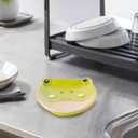 Frog Shaped Spoon Rest Ceramic Spoon Holder for Stove and Countertop Decorative Utensil Rest Fun Cooking Accessory and Housewarming Gift for Kitchen Frog Lovers