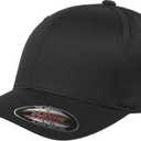 Flexfit Men's Athletic Baseball Fitted Cap (Black)