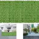 Artificial Ivy Privacy Fence Wall Screen,160x60 in in in UV-Anti Faux Greenery Backdrop Ivy Vine Leaf Hedges Fence Panels for Patio, Balcony, Garden, Backyard Indoor Outdoor Green Wall Decor