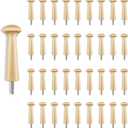 Sfcddtlg 36PCS Wooden Shaker Peg Wood Screw-2.95 Inch on Shaker Pegs Unfinished Wood Shaker Racks for Hanging Clothes Hats Towel Paint DIY (36PCS)