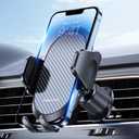 Miracase Phone Holders for Your Car with Metal Hook Clip, Air Vent Cell Phone Stand Car Mount, Universal Automobile Cradle Fit for iPhone Android and All Smartphones, Dark Black