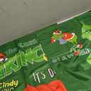 SUNWISHA Christmas Window Decor 2 Panels Set 26 x 45 Inch Curtains Valance for Bedroom Green