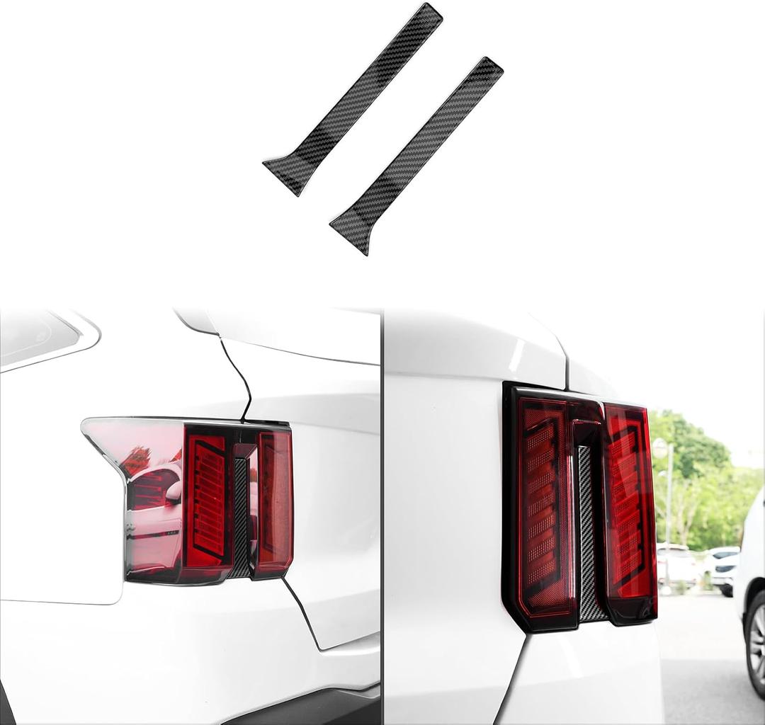 Tail Light Lamp Cover Guard Trim Car Tail Light Cover Trim Compatible with Kia Sorento 2024 2025 Accessoriess (Carbon Fiber Style)