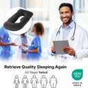 ALLOPERA Pregnancy Pillow, Full Body 57 Inch Maternity Pillow with Removable Washable Cover - Sleep Support for Legs, Back, Neck, Shoulder, HIPS, Belly for Pregnent Women, Black Grey Velvet Cover