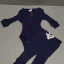 Hikido Newborn Baby Boy Girl Clothes Infant Ribbed Romper Cotton Long Sleeve Pant Sets for 0~3 Infant