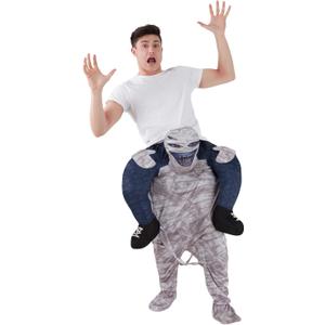 Morph Adult Mummy Piggyback Costume Monster Ride On Scary Halloween Costume For Adults