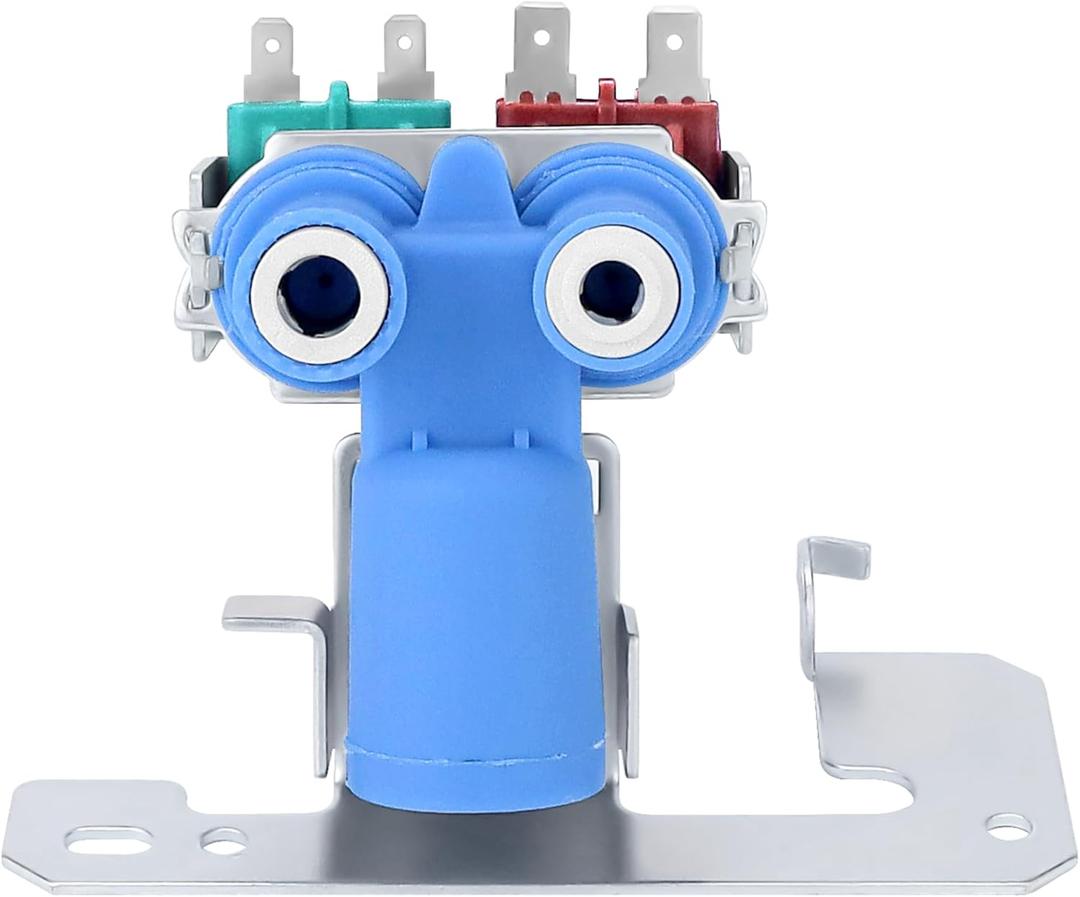 AMI PARTS WR57X33326 WR57X10032 Refrigerator Water Inlet Valve WR57X33326 Dual Solenoid Valve Fit for ge Refrigerator replace WR57X10040 ap3192626 WR57X10064