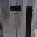 Dehumidifier, 98OZ Dehumidifiers for Home(1000sq.ft), Humidity Display Dehumidifier for Basement Bathroom Bedroom, Auto Shut Off, Washable Filter, Drain Hose, Timer, 7 Ambient Lights, White