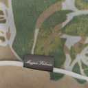 Magpie Fabrics 17"x16"x2" U-Shape Chair Cushions with Ties 2 Count, Outdoor Indoor Waterproof All Weather Seat Pads Decoration for Patio Garden Dining Office - Green Floral