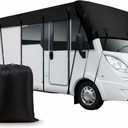 Travel Trailer RV Cover, for 20-22 ft, 210D Waterproof Durable Oxford Foldble Mobilehome Covers