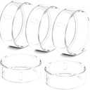 Hexasider 5 Pack Ring Cover Compatible with Oura Ring Gen 4/Oura Ring Gen 3 Horizon/Heritage, Abrasion-Resistant TPU Case for Oura Ring Protector Accessories for Oura Size 9